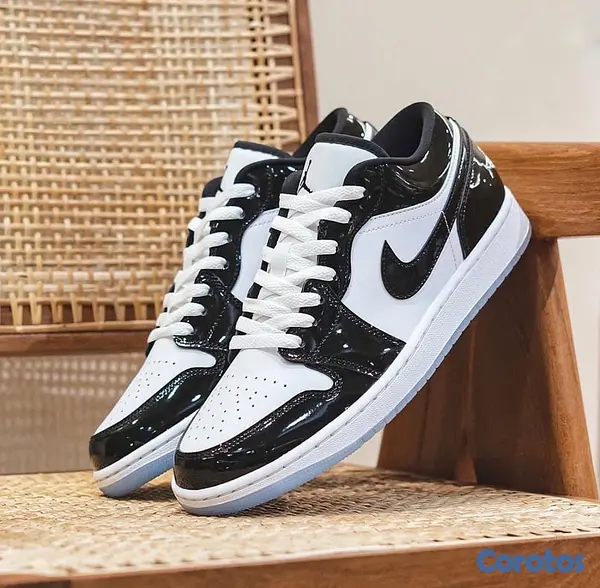 zapatos unisex - Tenis Teni Nike Air Jordan Retro 1 Low Bred Toe Original Originales Sneaker 👺 9