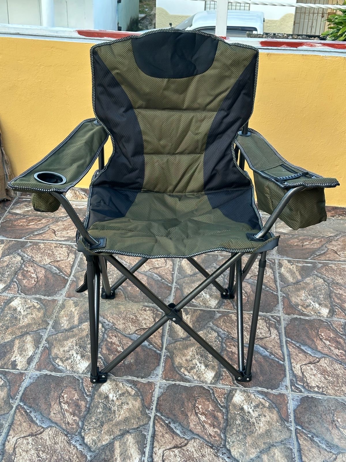 hobby y coleccion - Sillas playeras acolchadas. confortables y fácil de trasladar. Tiene neverita.