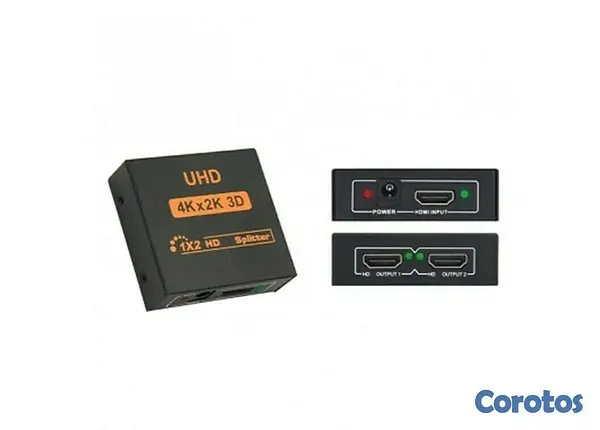 accesorios para electronica - Adaptador 1x2 HDMI HD 1080P Soporta Ultra 4K * 2K 3D 2