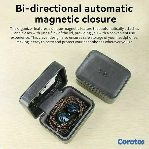 camaras y audio - TRN MAG estuche case box para auriculares IEM 4