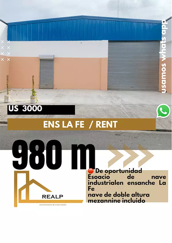 oficinas y locales comerciales - Nave para alquiler o venta Ens La Fe 1
