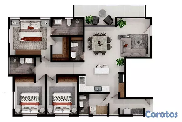 apartamentos - Torre Berna – Exclusivos Apartamentos en venta en La Española, Santiago 5