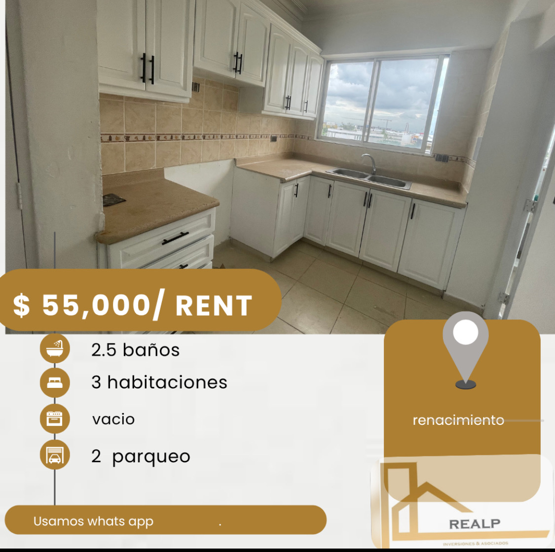 apartamentos - hermoso apartamento en buena ubicación el renacimiento 