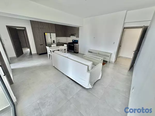 apartamentos - alquiló amueblado naco piso 11 dos habitaciones con baño balcón dos parqueos  3