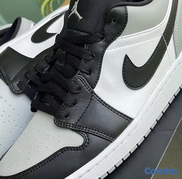 zapatos unisex - Tenis Teni Nike Air Jordan 1 Low Shadow Toe GREY BLACK Original Originales 🤖 2