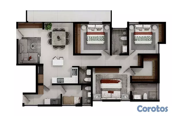 apartamentos - Torre Berna – Exclusivos Apartamentos en venta en La Española, Santiago 6