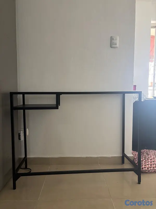 decoración y accesorios - Escritorio de hierro y cristal 3