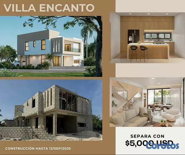 casas vacacionales y villas - Villa Nueva en Brisas de Punta cana Cerca de Cocot 4