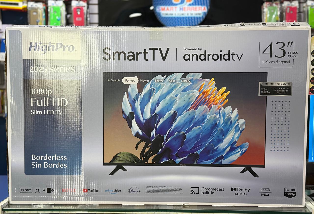 tv - SMART TV HIGHPRO 43 PULGADAS ANDROID FULL HD 2025