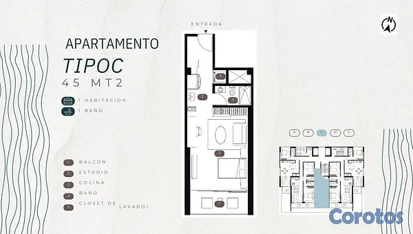 Proyectos - Apartamentos en Venta de 1 y 2 Habitaciones en Jua 13