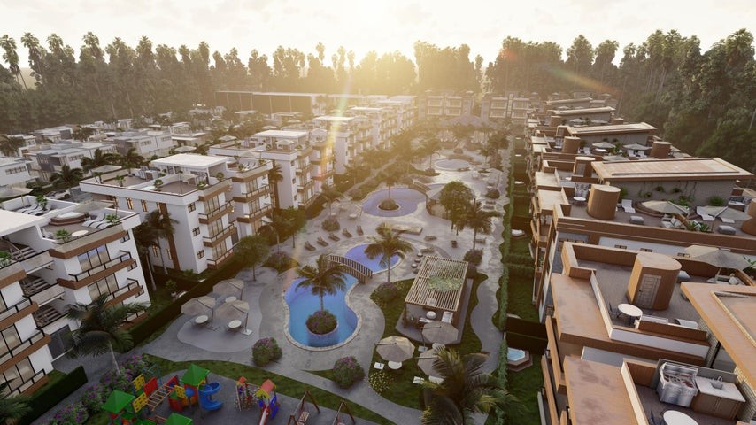 apartamentos - Proyecto en venta Punta Cana #24-893 un dormitorio, áreas sociales. 7