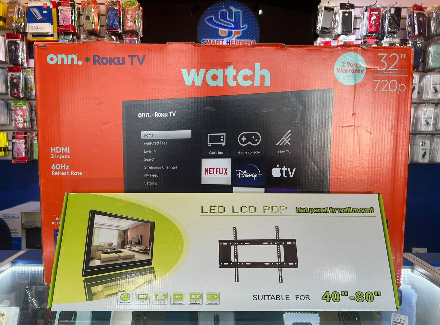 tv - SMART TV ONN DE 32 PULGADAS ROKU NUEVAS
 0