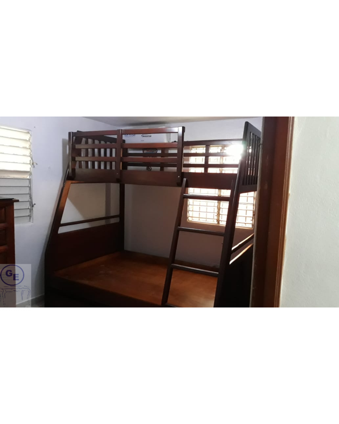 muebles y colchones - Camarote en madera color caoba 🤎  0