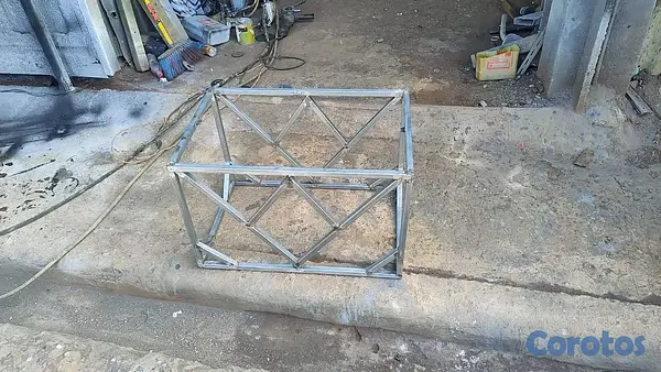 muebles y colchones - mesas de centro de muebles en hierros galvanizado  7