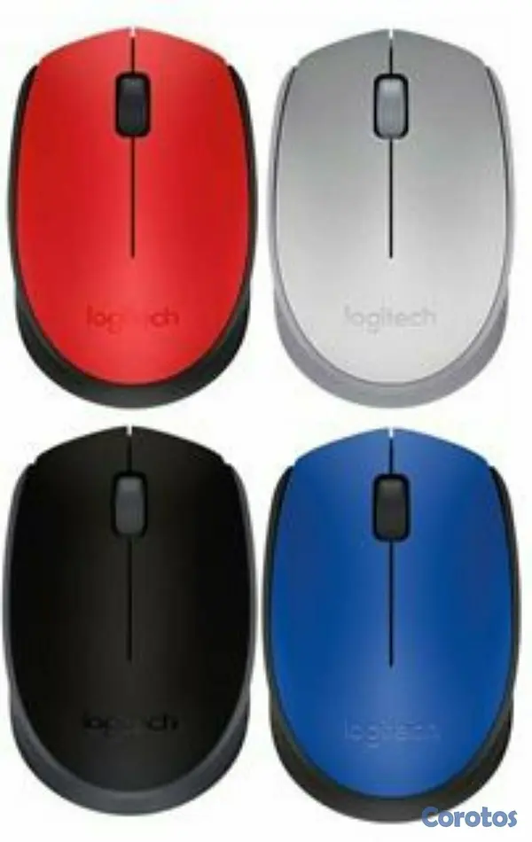computadoras y laptops - MOUSE LOGITECH M170 INALAMBRICO OPTICO, RECEPTOR USB