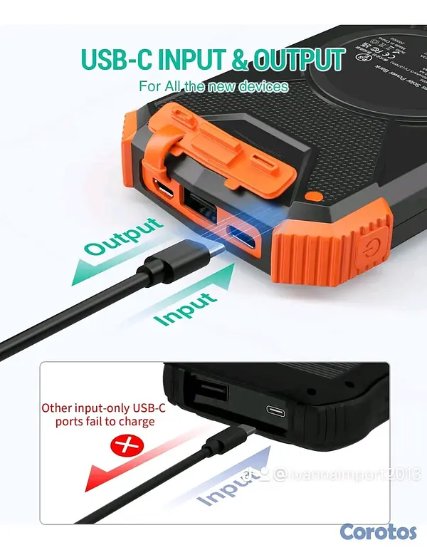 accesorios para electronica - Cargador Portátil Para Celulares Y Tablets 3
