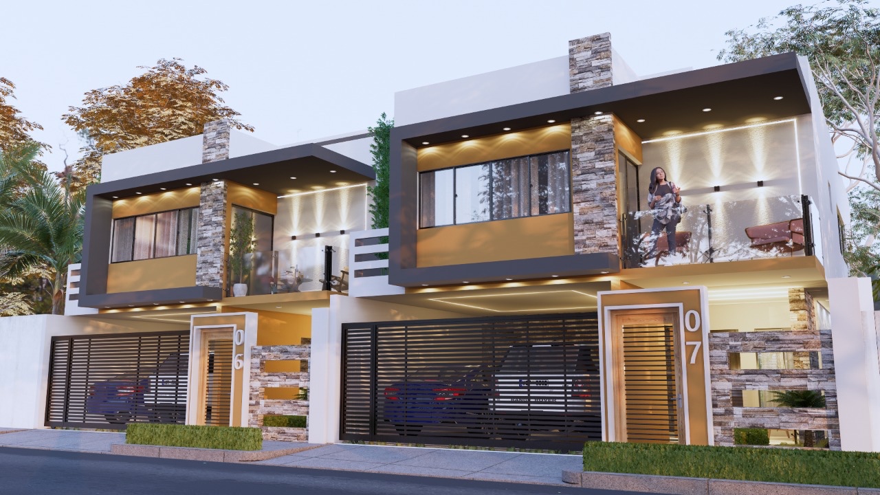 casas - Venta de casa con piscina en la autopista de san Isidro reserva con 3000usd 5