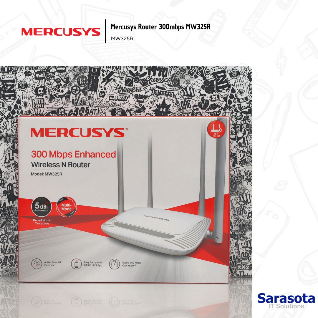 accesorios para electronica - Mercusys Router 300mbps MW325R 0