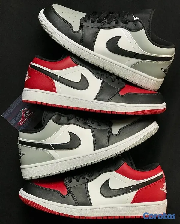 zapatos unisex - Tenis Teni Nike Air Jordan Retro 1 Low Bred Toe Original Originales Sneaker 👺 10