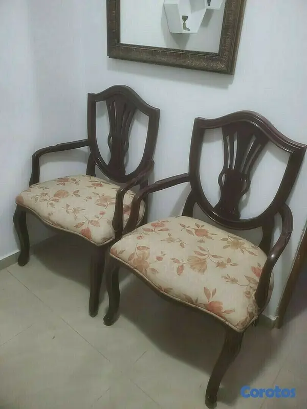 muebles y colchones - Dos Butacas en caoba 4