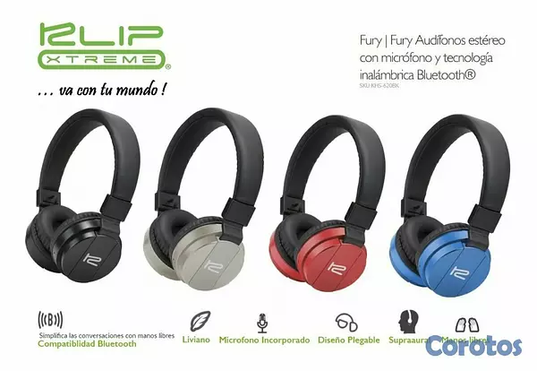 computadoras y laptops - AUDIFONO CON MICROFONO KLIPX, BLUETOOTH PROFESIONALES 