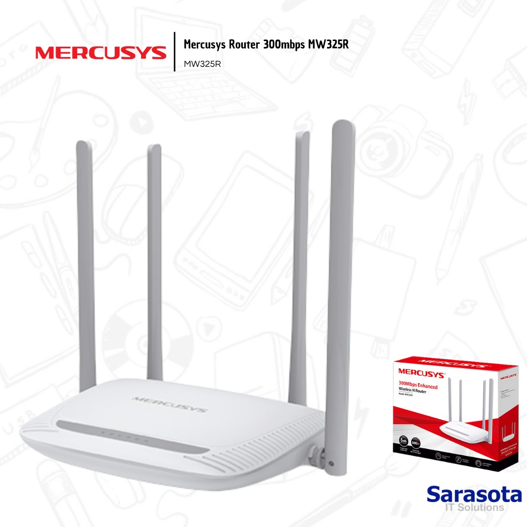 accesorios para electronica - Mercusys Router 300mbps MW325R 1
