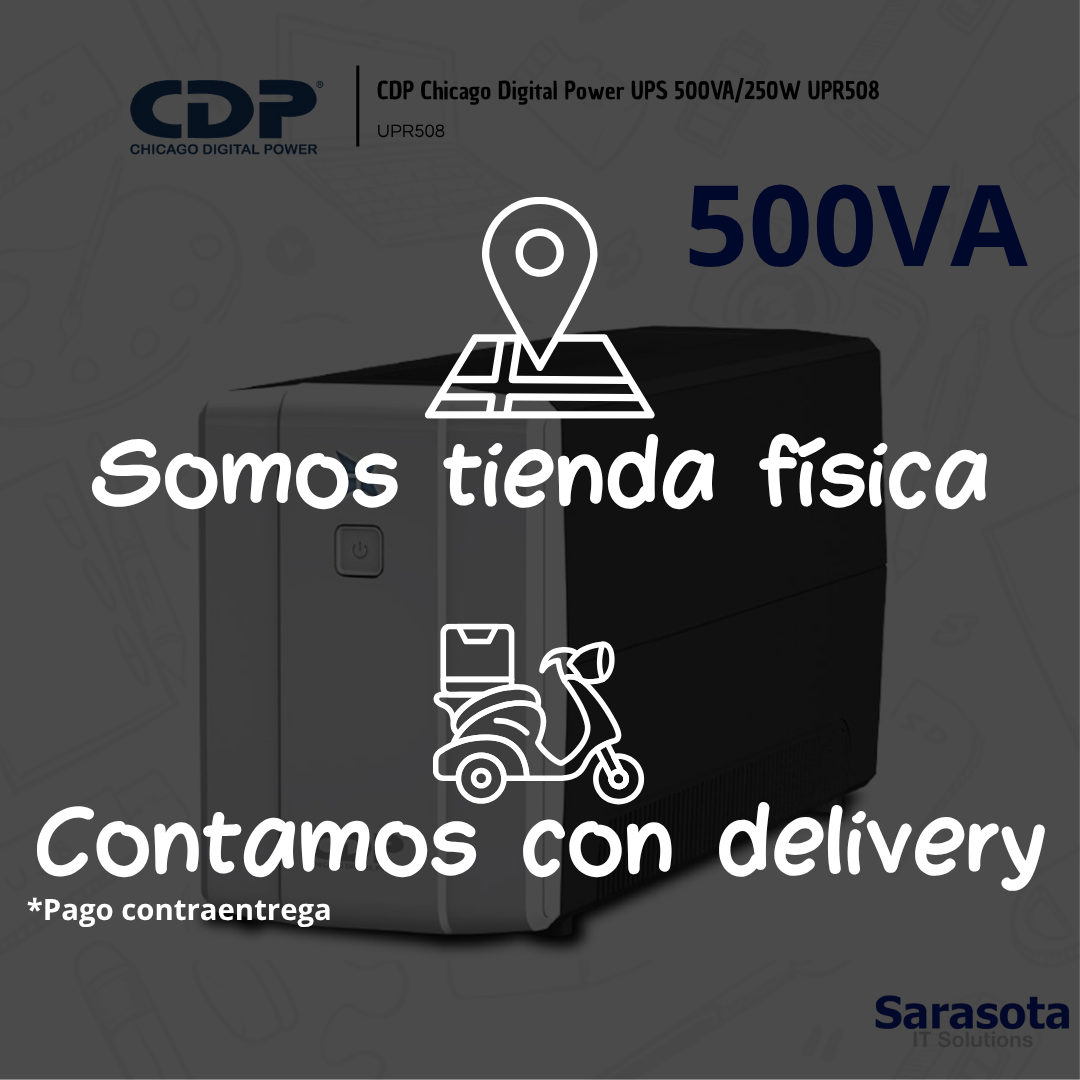 accesorios para electronica - CDP Chicago Digital Power UPS 500VA/250W UPR508 1