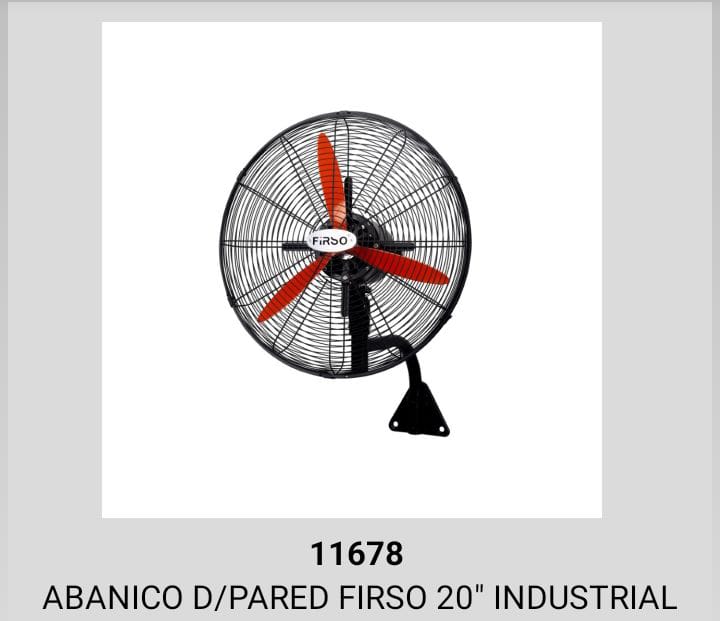 aires acondicionados y abanicos - Abanico Indistrial Pared 20" Firso 0