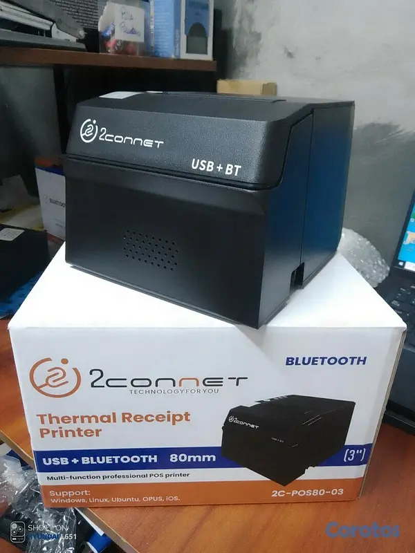 otros electronicos - Impresora bluetooth y usb 80mm 2c-pos80-03, conecta a cash drawer 3