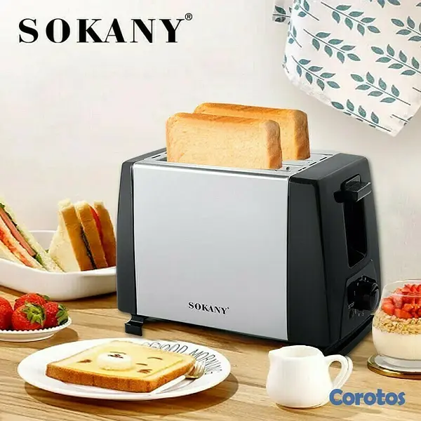 cocina - Tostadora eléctrica de 2 rebanadas de calefacción rápida automática 4