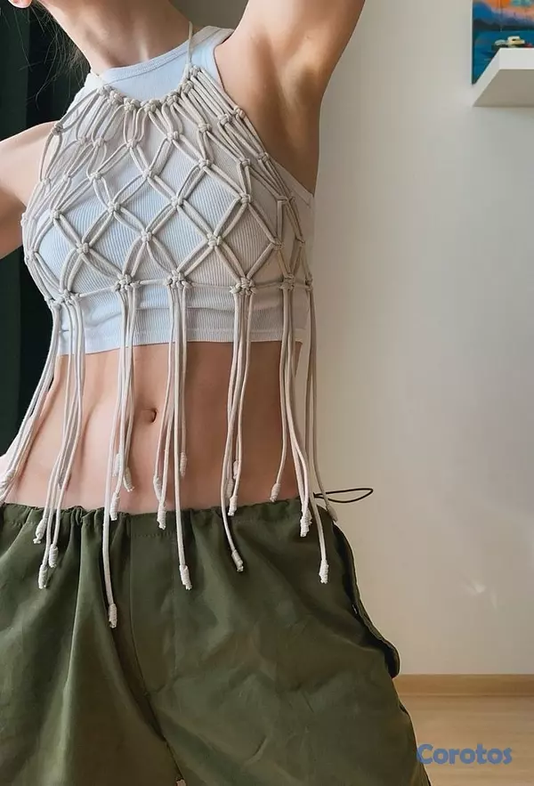 ropa para mujer - Accesorios femeninos en macramé  1