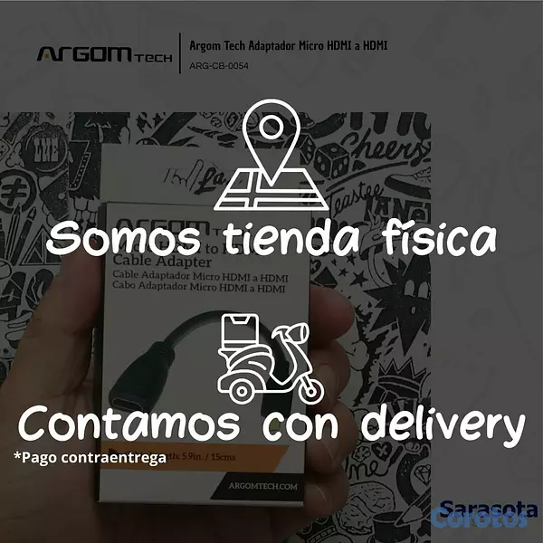 accesorios para electronica - Argom Tech Adaptador Micro HDMI A HDMI ARG-CB-0054 3