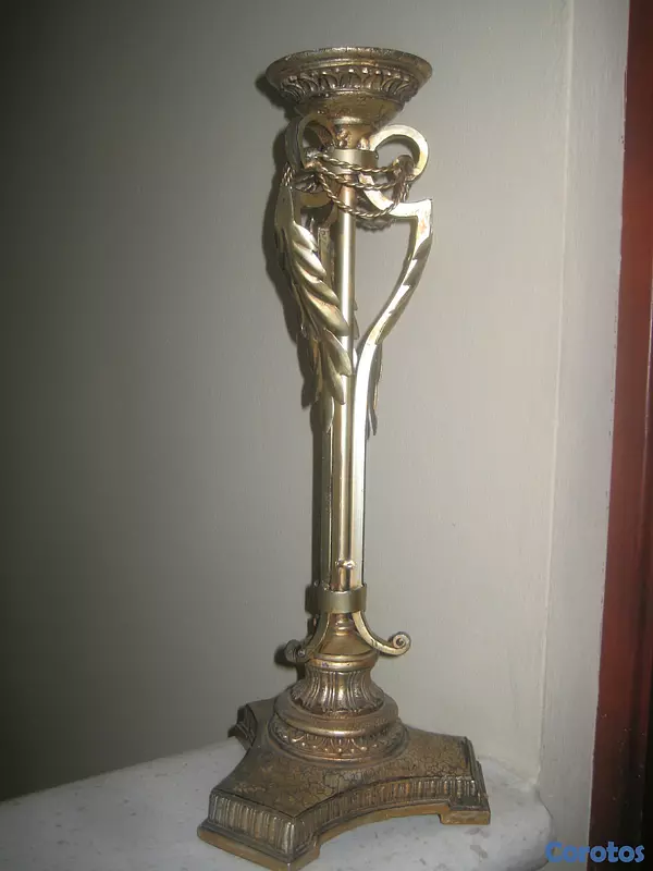 decoración y accesorios - PORTA VELONES DE BRONCE ESTILO ANTIQUE 4