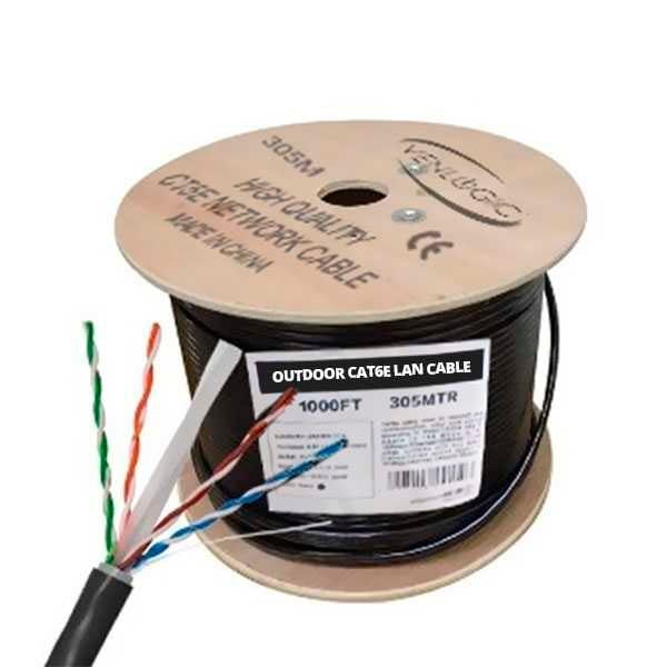 computadoras y laptops - Rollo Cable De Red Venlogic Cat 6 – Exteriores 1000 Pies(304.8 Mts) 0