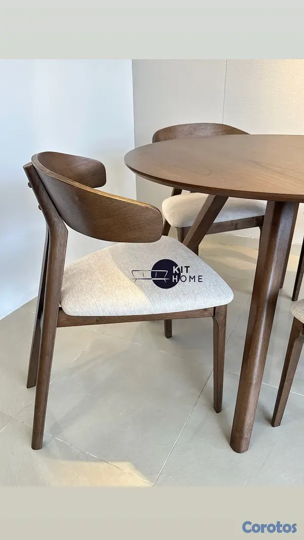 muebles y colchones - comedor en madera fresno  4