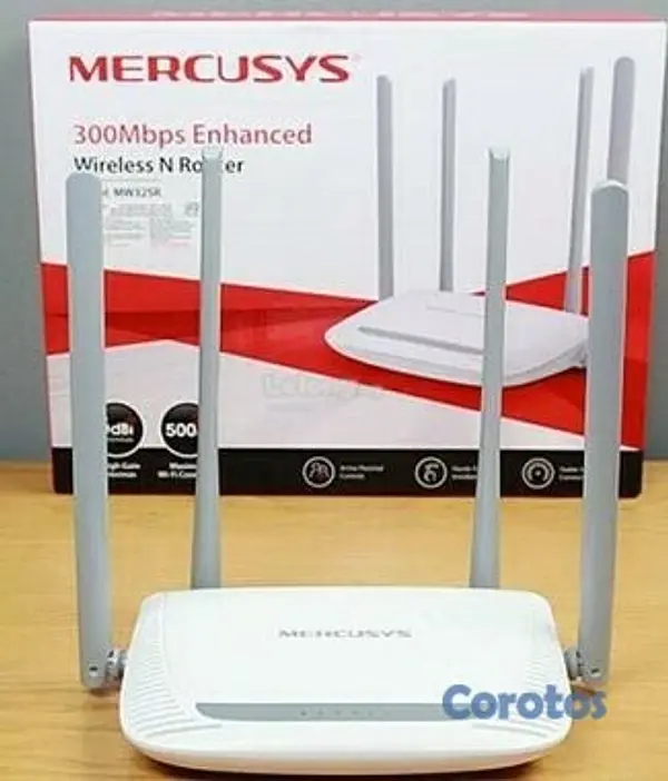 computadoras y laptops - ROUTER MERCUSYS MW325R 300MPS 4 ANTENAS 2