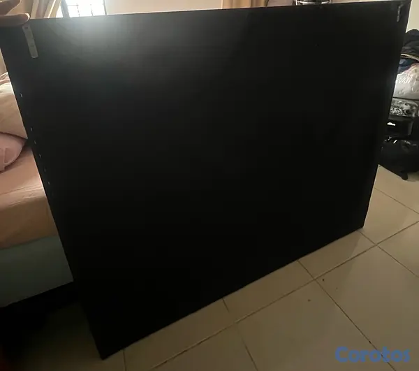 muebles y colchones - cabecero de cama tapizado en leather  3