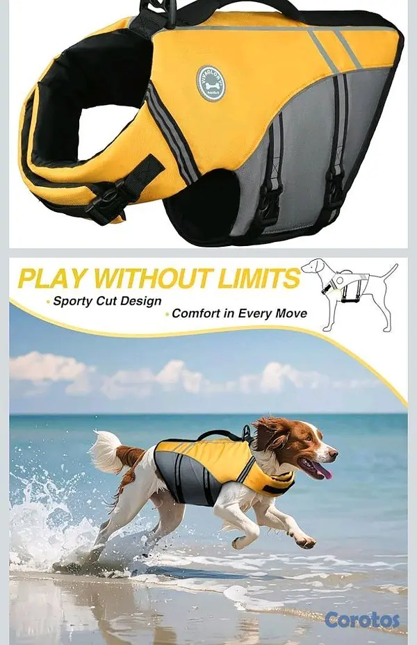 animales y mascotas - Chaleco salvavidas para perro 5