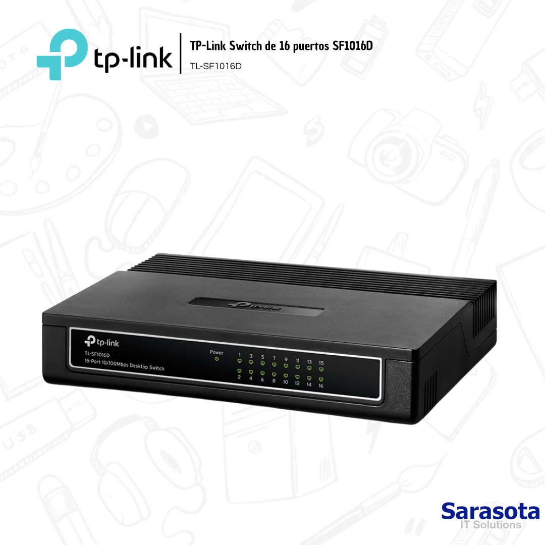 accesorios para electronica - Tp-Link Switch de 16 puertos SF1016D 1