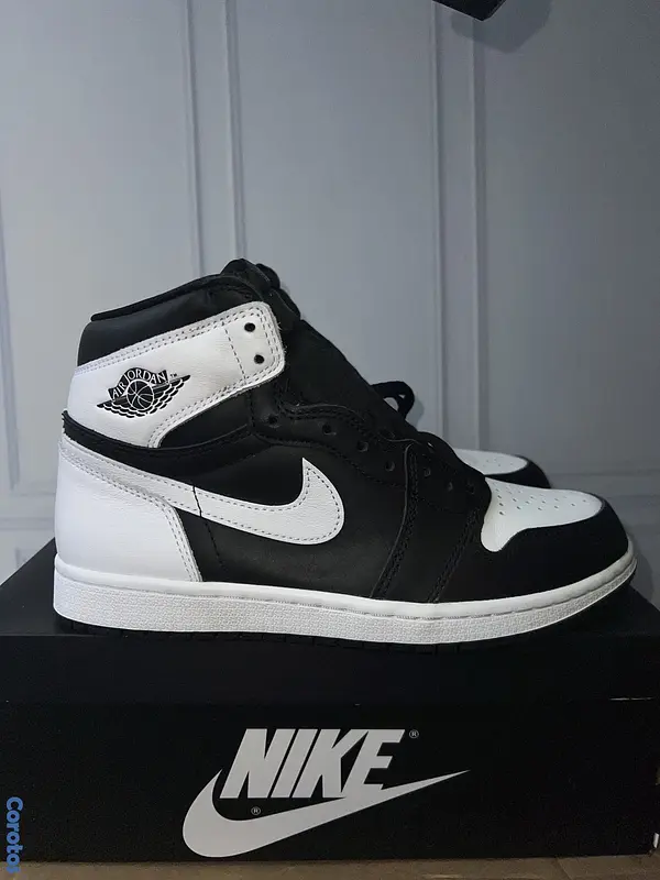 zapatos para hombre - AIR JORDAN 1 HIGH BLACK AND WHITE Size 8  4