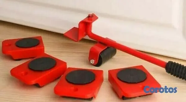 herramientas, jardines y exterior - Base con ruedas para mover electrodomestico Palanca Elevador  4