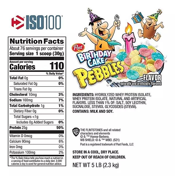 Salud y Equipamiento Médico - Proteina Iso100 Cumpleaños 5 Lb 2