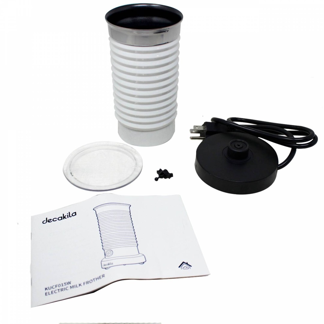 electrodomesticos - Espumador de Leche Eléctrico Blanco Decakila Batidor electrico calentador 3