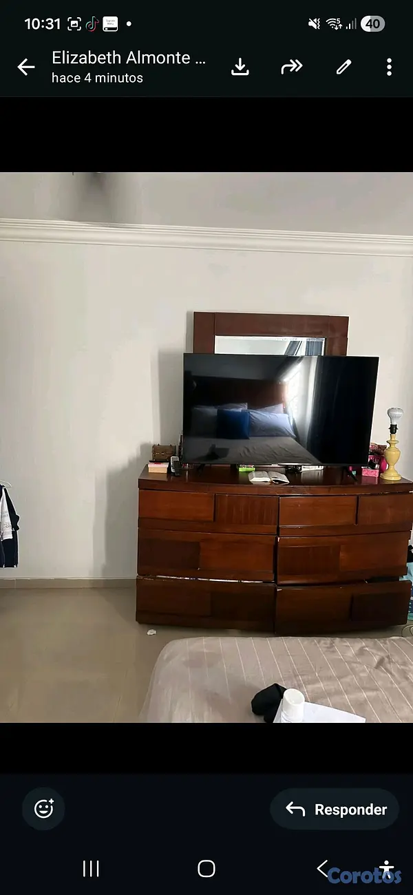 muebles y colchones - JUEGO DE HABITACIÓN EN VENTA, CAOBA PURA, EXCELENTE CONDICIONES. 6