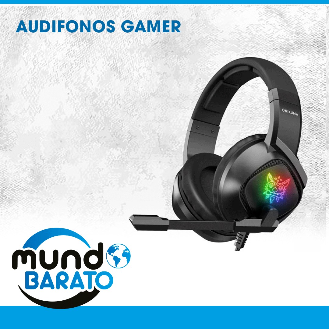 accesorios para electronica - Auriculares Audifonos ONIKUMA K19 para Xbox One PS5 gamer RGB 0