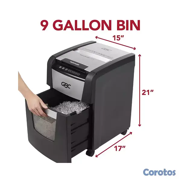 impresoras y scanners - TRITURADORA GBC 100X, CAPACIDAS 100 HOJA EN BANDEJ 2