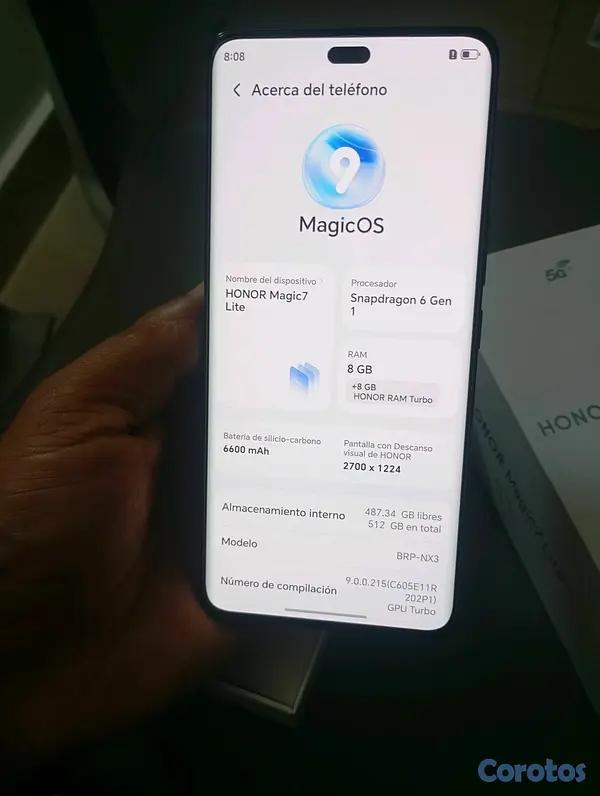 celulares y tabletas - honor Magic 7 lite  6