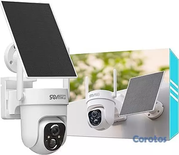 camaras y audio - Cámara de Seguridad 4G LTE Solar con Batería 9000 