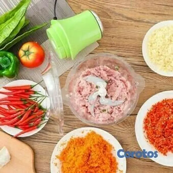 electrodomesticos - Triturador de carne, alimentos o frutas de acero inoxidable 3