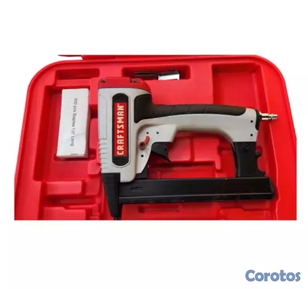 herramientas, jardines y exterior - Grapadora Neumática Craftsman Crown 1/2” Calibre 20 – Traída de USA 🇺🇸 4